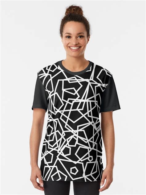 Polygon Simple Geometric Pattern Graphic T Shirt By Knoxsha Simple