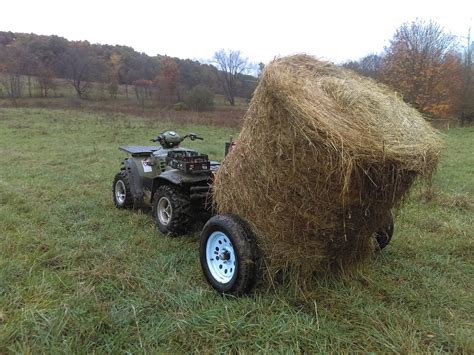 My Homemade ATV Hay Bale Mover