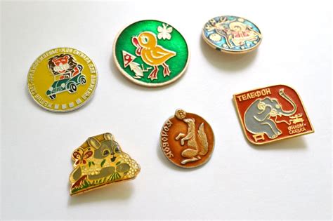 Cartoon Vintage Enamel Pins Buttons Metal Badges Vintage Etsy