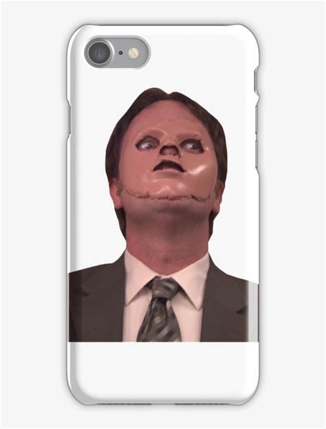 Dwight Schrute Cpr Mask Funny Iphone 7 Snap Case Funny Face Mask Memes Free Transparent Png
