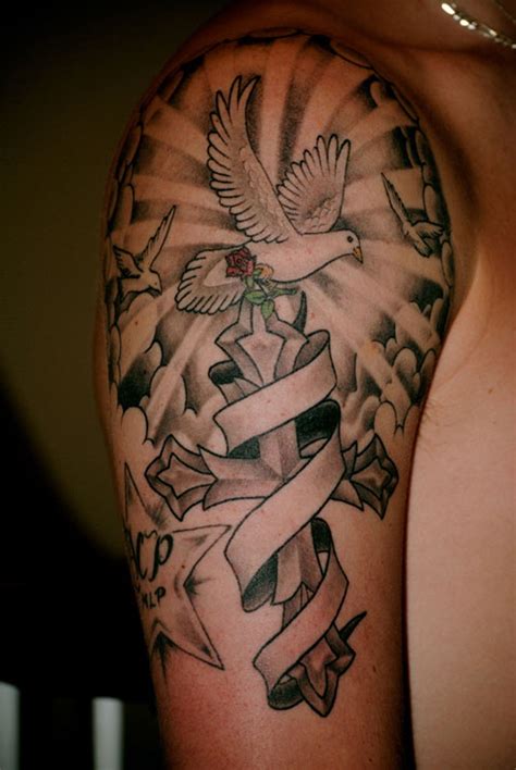 Https://tommynaija.com/tattoo/cross Dove Tattoo Designs