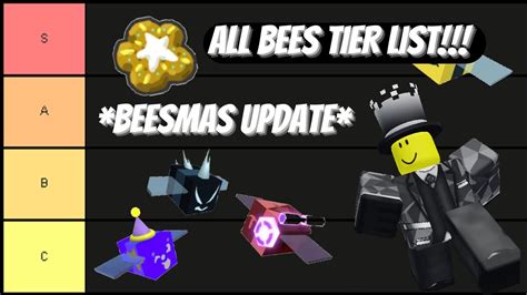 New Updated All Bees Tier List Every Bee Swarm Bee Ranked Bee