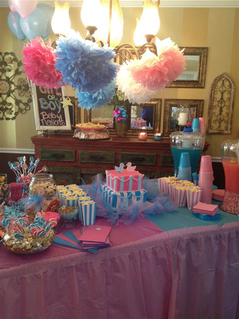 You should also make sure the gender reveal item is set up and ready to go before the party begins. Gender reveal | Gender reveal party decorations, Gender ...