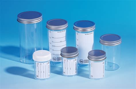 Straight Sided Specimen Containers 60ml To 250ml Sizes