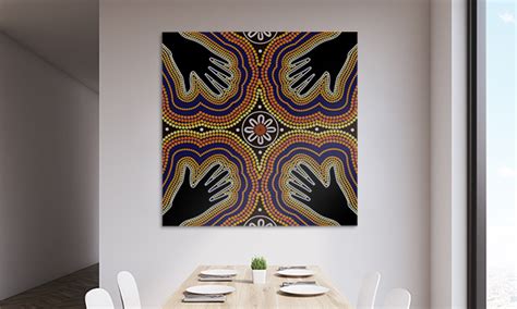 Aboriginal Modern Art Hand Prints Wall Art