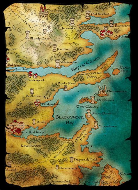 Crownlands Of Westeros Game Of Thrones Art Fire Art Fantasy Map