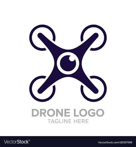 Drone Logo Royalty Free Vector Image Vectorstock