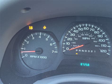 2007 Chevy Trailblazer Warning Light Symbols