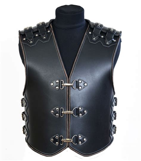 leather vest armor 5 etsy