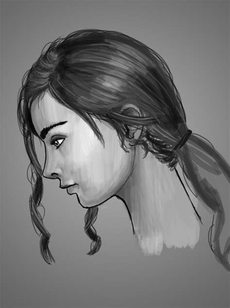 Portrait Side View by AdamEsat on DeviantArt