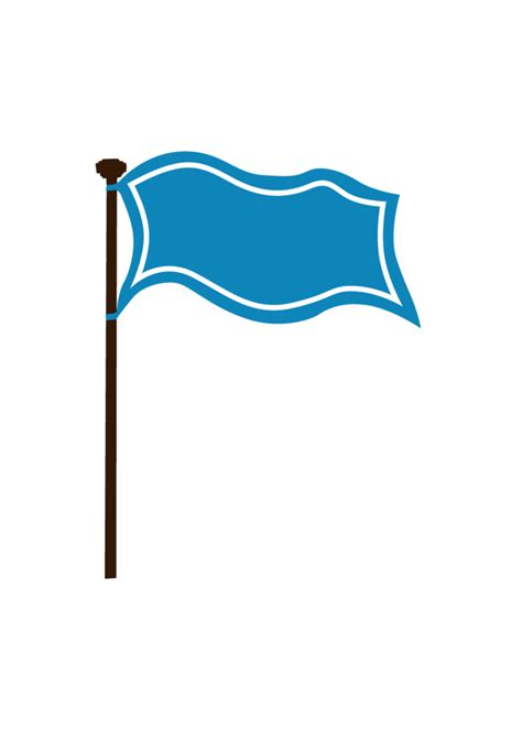 Blue Flag Clipart