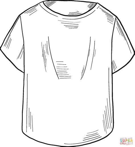 T Shirt Coloring Page Free Printable Coloring Pages