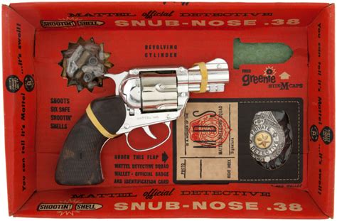Hakes Mattel Official Detective Shootin Shell Snub Nose 38 Boxed