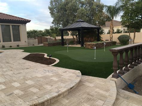 Arizona Backyard Landscape Design Staycation Ready In Queen Creek