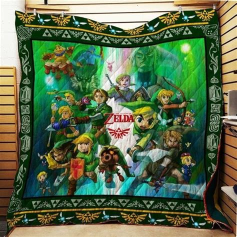 The Legend Of Zelda Quilt Blanketideal T For The Legend Of Etsy