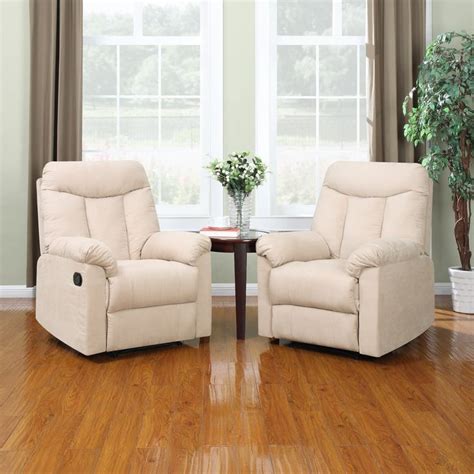 Buy one recliner get 2nd recliner 50% off at rooms to go. ProLounger Wall Hugger Khaki Microfiber Recliners (Set of ...
