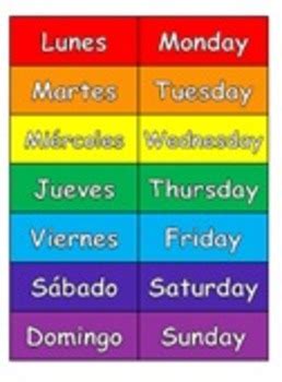 Days Of The Week In Spanish All You Need Infos