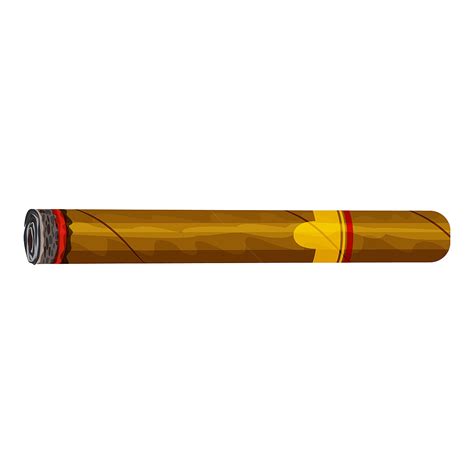 Style De Bande Dessinée Icône De Cigare Cigare Le Tabac Fumée