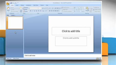 Microsoft Powerpoint 2007 Add Sounds In A Ppt Presentation In Windows