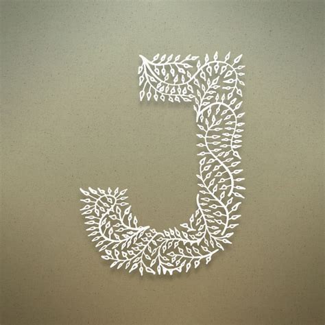 botanical alphabet typography artwork quilling letters letter