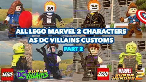 All Lego Marvel 2 Custom Characters In Dc Supervillains Part 2
