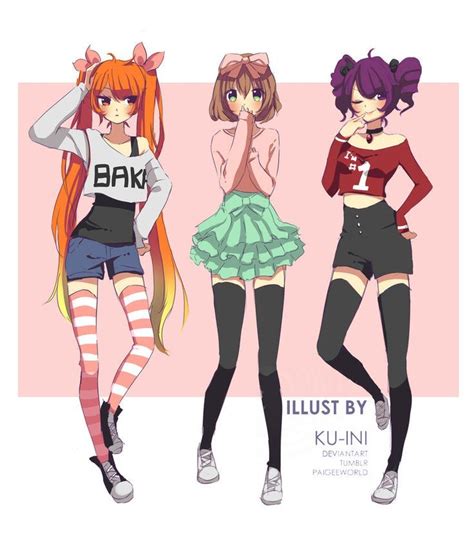 Cute Outfits Yandere Simulator Tumblr These Outfits Are Adorable I