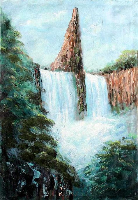 Falls Of Rauros Art Print Lotr Canvas Art Tolkien Art Galerifoton