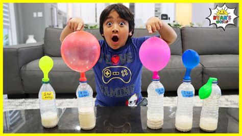 Easy Diy Science Experiment Blowing Up Balloons With Yeast Youtube