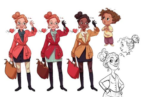 Cecile Carre — Some Character Designs Exploration I Did Few Design