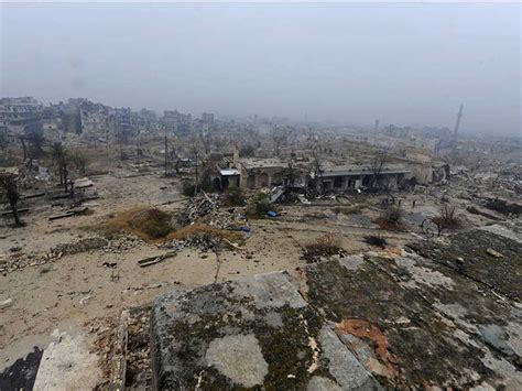 Before And After Aleppo Shows Its Scars Mena Gulf News