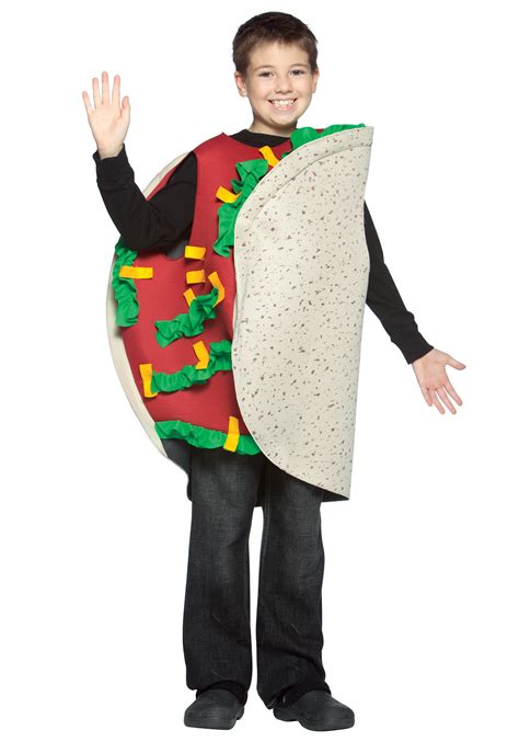 Kids Taco Costume Funny Childrens Mexican Food Costumes