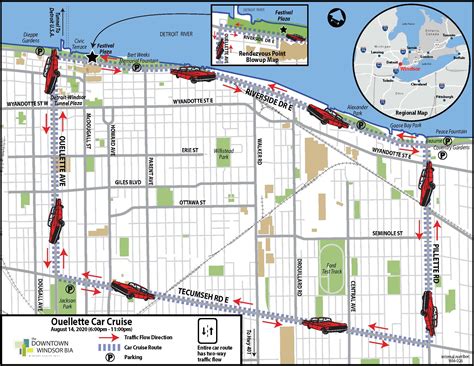 Map Downtown Windsor Bia