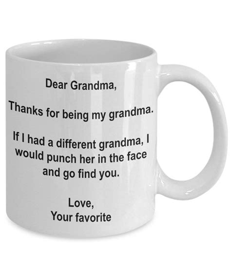 Grandma T Grandma Coffee Mug Grandma Mug Ts For Etsy