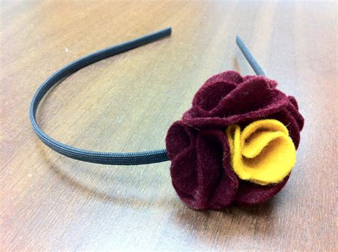 Clearlytangled Felt Flower Headband
