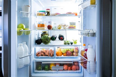 Open Refrigerator Or Fridge Door With Food Inside Wilshire