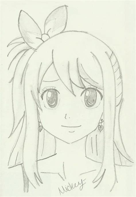 Lucy Heartfilia From Fairy Tail Easy Disney Drawings Disney Drawings