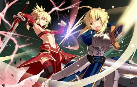 King Arthur Vs Mordred Fate Stay Night Amino