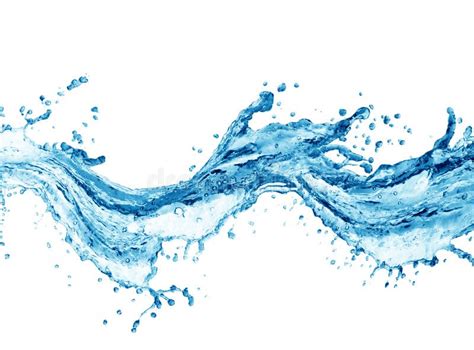 Blue Water Splash Isolated Stock Photo Image Of Wave 63397170