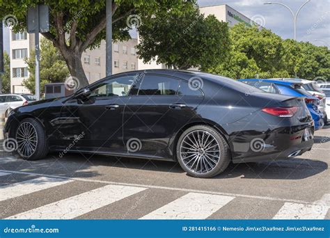 Mercedes Benz Cls D Matic Black Car Parked Editorial Photo Image Of Motor Palma