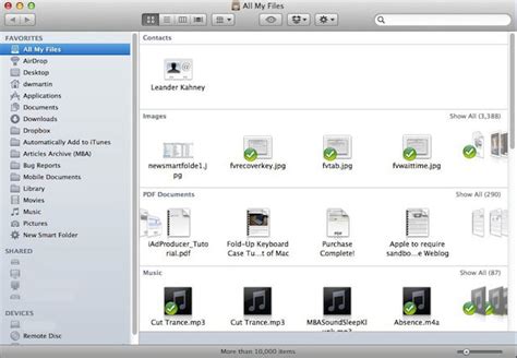 Amaze Your Friends With Mac Os X Lion Improved Smart Folders Os X Tips