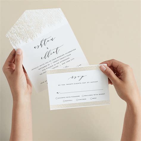 Sparkle Shine All In One Foil Pressed Wedding Invitations By Kristie