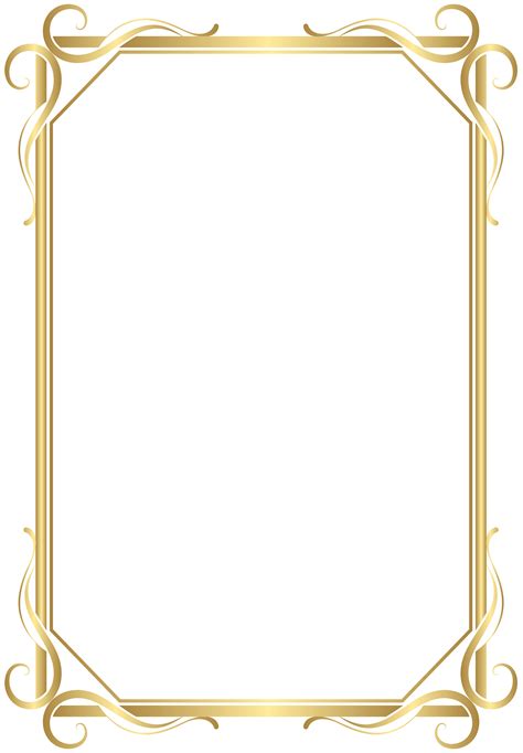 Bingkai Piagam Png Clip Art Library Frame Border Design Borders