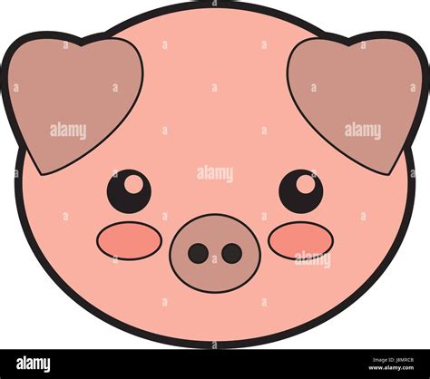 Cute Dibujos Animados De Cerdo Imagen Vector De Stock Alamy