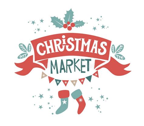 Christmas Market Vendors Generative Ai Stock Illustration