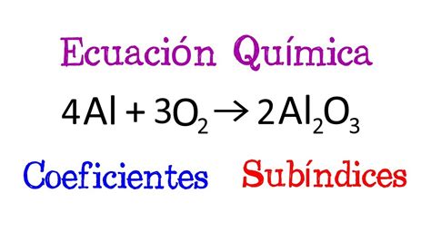 Coeficientes Y Sub Ndices Qu Son Diferencias Ecuaciones Qu Micas F Cil Y R Pido