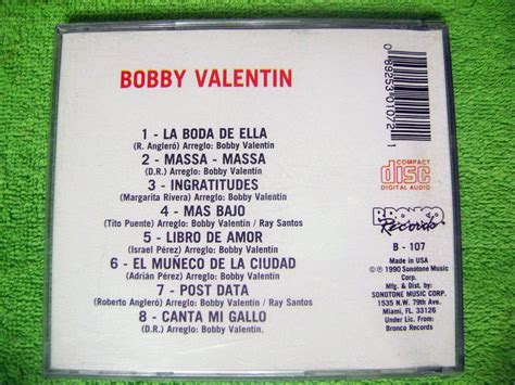 Eam Cd Bobby Valentin And Cano Estremera La Boda De Ella Salsa S 100