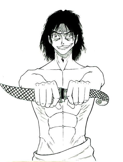 Anime Guy With A Dagger Lineart By Eyad Mangafreak On Deviantart