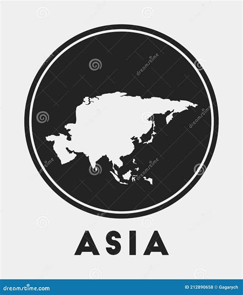 Asia Icon Stock Vector Illustration Of Border Contour 212890658