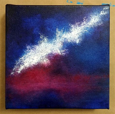 How To Paint A Star Filled Night Sky Night Skies Star Painting