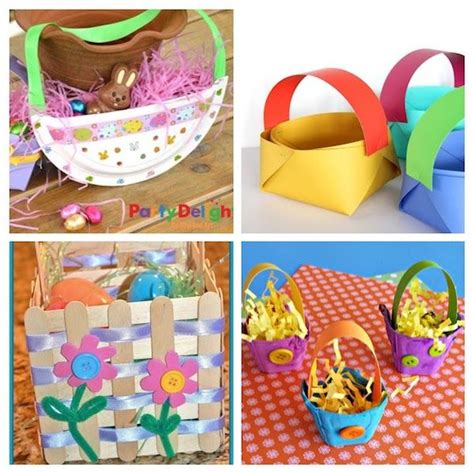 12 Easter Basket Ideas For Kids Easter Basket Crafts Homemade Easter